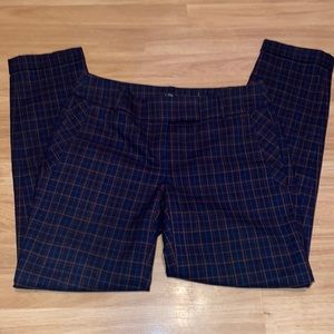 LOFT Plaid Trousers
